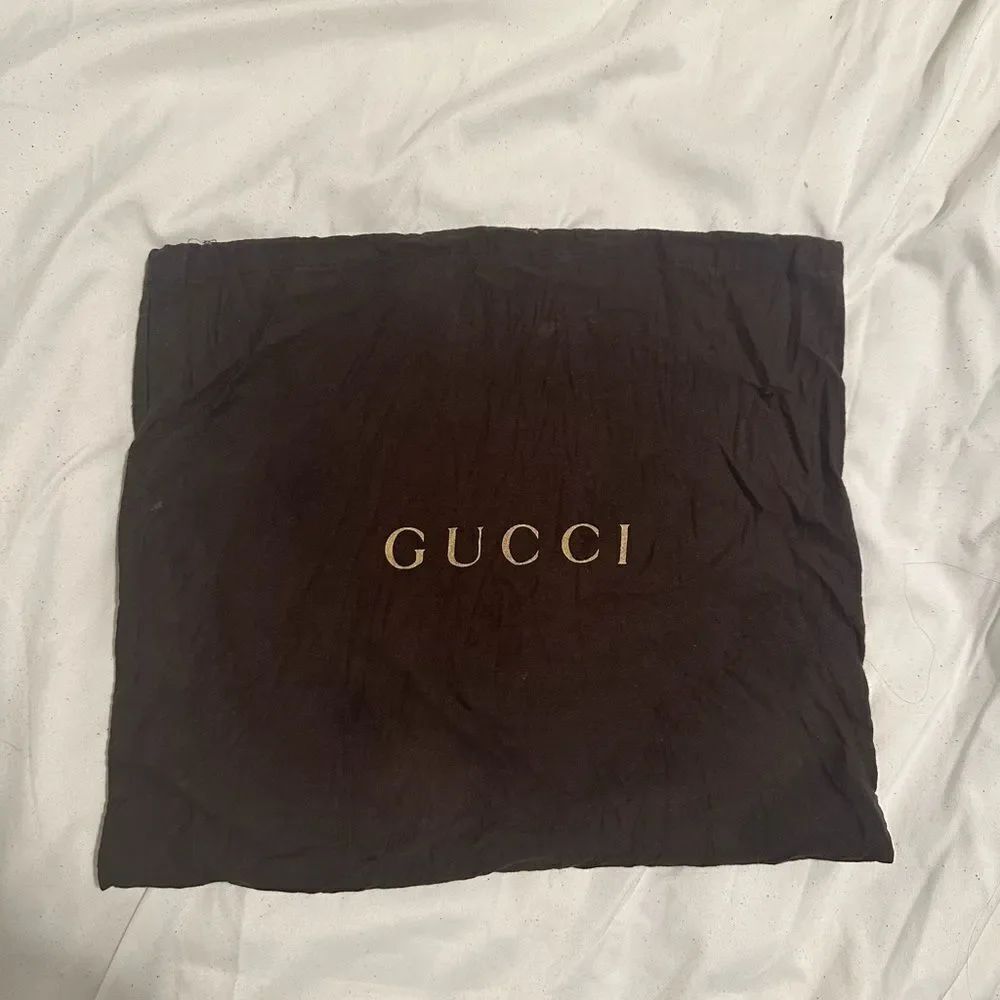 Gucci Dark Brown Dust Bag with Gold Logo